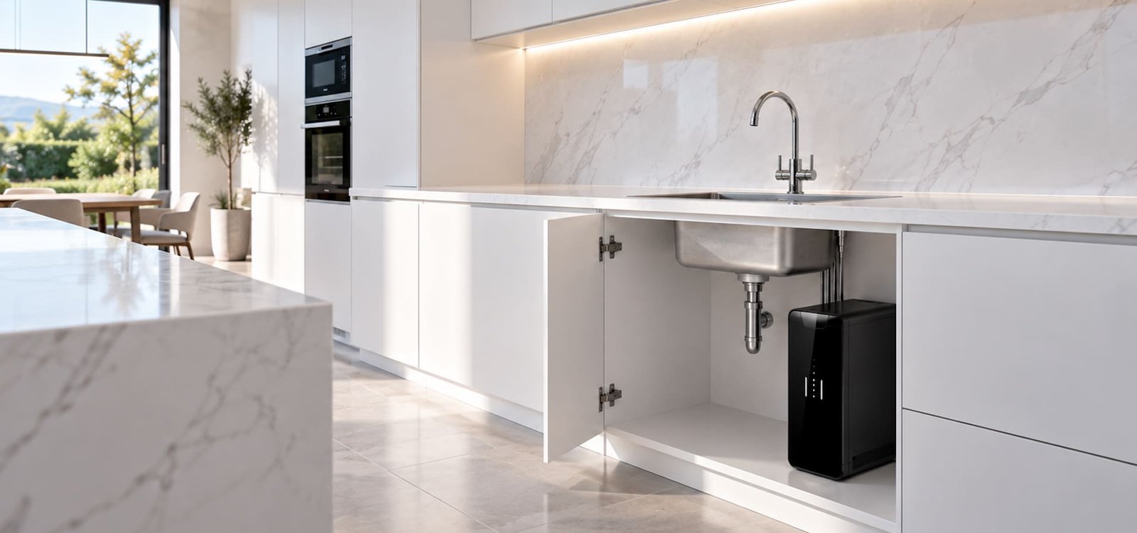 Filtragem e purificação de água em casas novas porque não integrar logo na cozinha - cópia